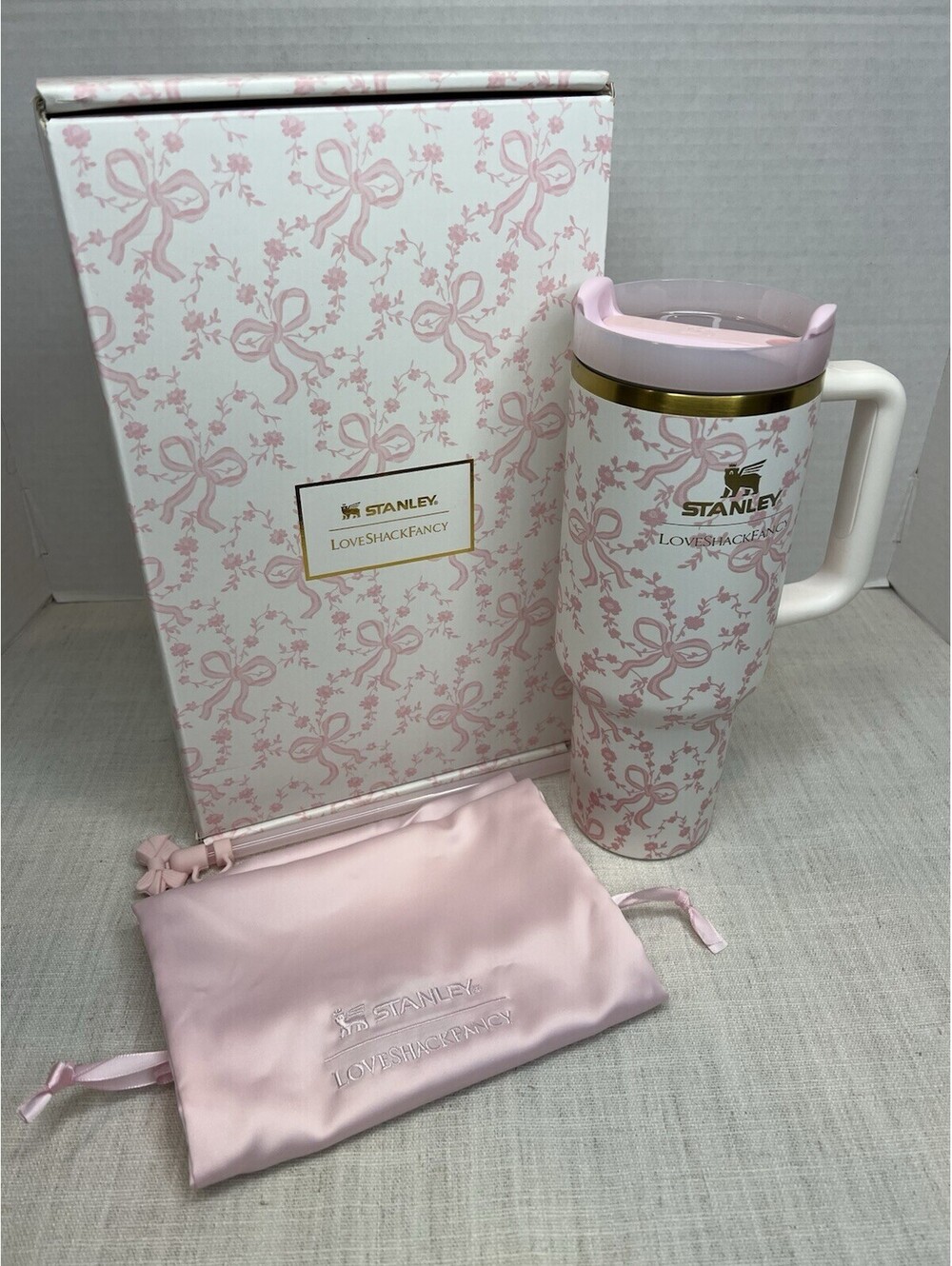 Stanley 1913 x Love Shack Fancy Coquette Bow Chantilly 40oz Holiday Quencher